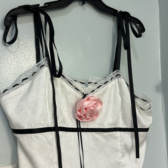 NWT For Love & lemons iniko mini dress white sizes M & L - Picture 5 of 9